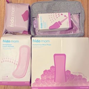Frida Mom Ice Pads Postpartum Pads Boyshort Briefs Peri Bottle w/ Travel Bag NEW